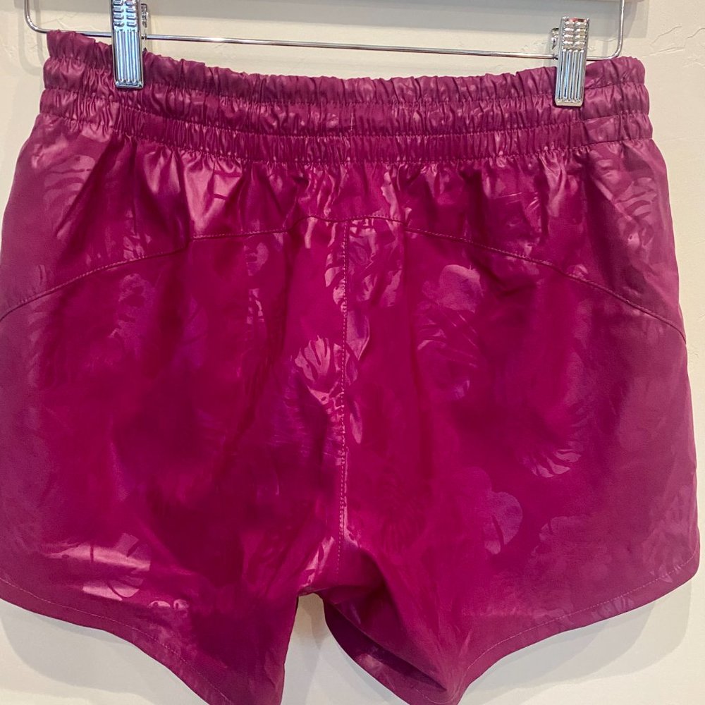 Athleta Racer Run Shorts - Palm Leaf Print - Picture 5 of 8